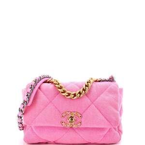 Chanel 19 Flap Bag Quilted Denim Medium #231151C47B